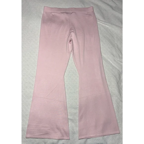 NWT Juicy Couture "Whisper" Baby Pink Bling Rhinstone Logo Knit Tracksuit Sz XL - Picture 7 of 10